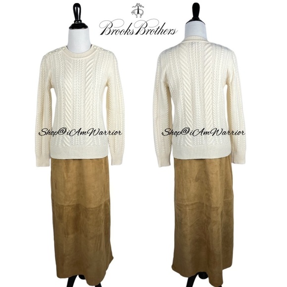 Brooks Brothers RARE buttery caramel toffee suede maxi skirt *shop@iamwarrior - Picture 6 of 11